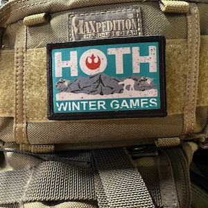 Hoth Winter Games Moral Aufnäher - 2x3 Klett Aufnäher