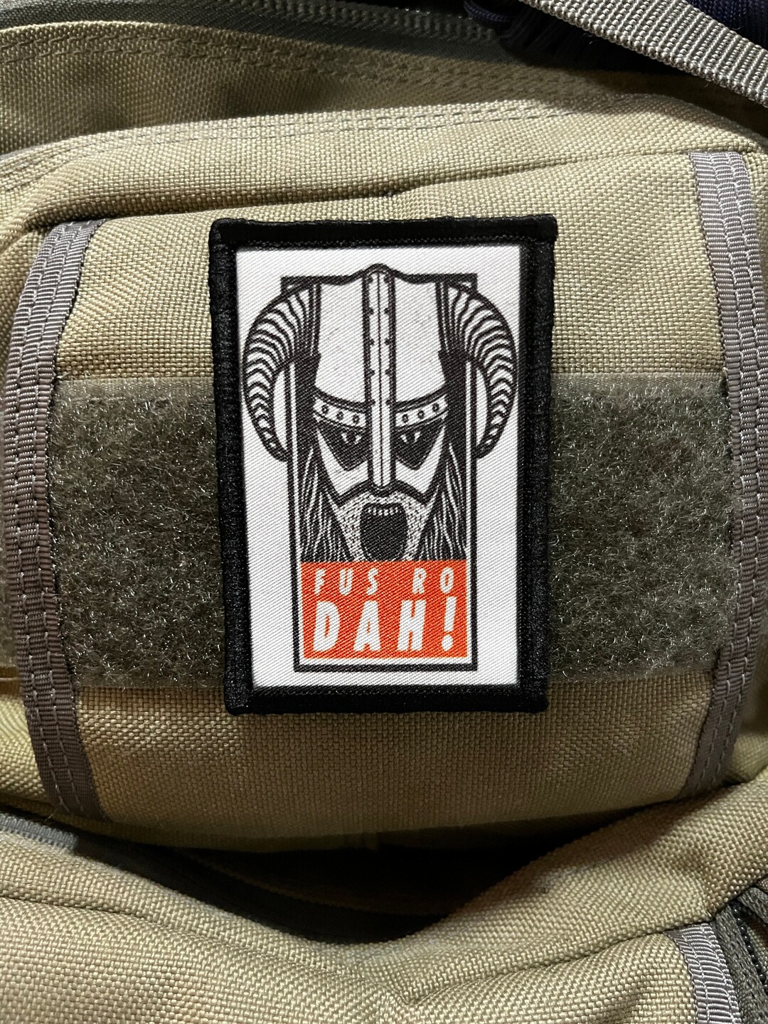 Fus Ro Dah Morale Patch- Hook and Loop Custom Patch 2x3