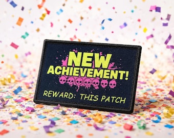 New Achievement Morale Patch, Dungeon Crawler, 2x3 Loop Backing