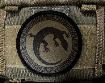 Salamander Army Morale Patch: Ender's Game Inspired, 3" Circular Hook and Loop