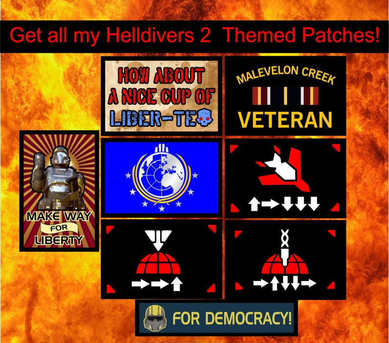 Helldivers 2 patch velcro morale patch stratagem funny velcro patch morale patches velcro