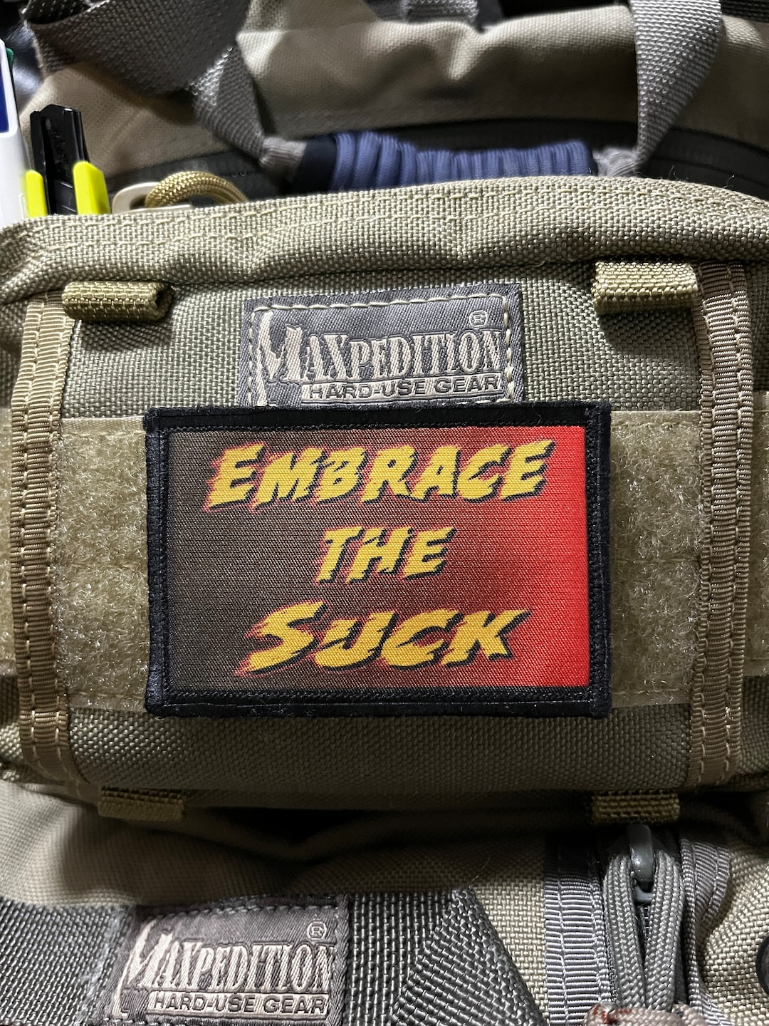 Embrace the Suck Morale Patch- Hook and Loop Custom Patch 2x3" Made in ...