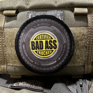 3&quot; Certified Badass Trucker Morale Patch Made in the USA! Free shipping