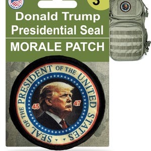 Trump Presidential Seal Morale Patch: MAGA Tactical Gear (3&quot;)