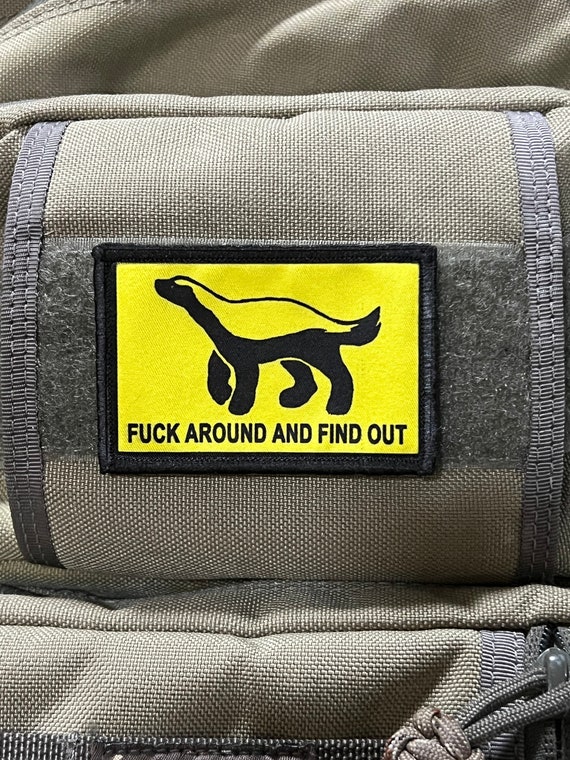 【WEIRDO】 FUCK U VEST (PIG SKIN) Honey Badger Fuck Around and Find Out Funny Morale Patch