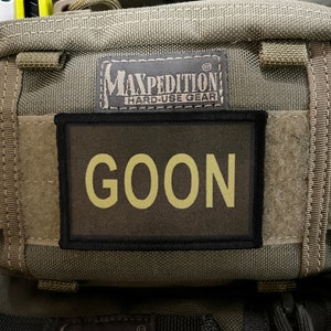 Subdued Goon Morale Patch - Patch personalizado de gancho e loop 2x3&quot; Feito nos EUA!