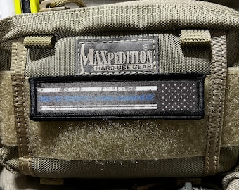 Thin Blue Line USA vlag patch - 1x4 klittenband
