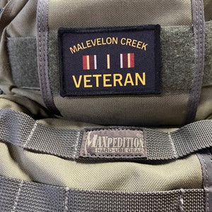 Malevelon Creek Veteran Helldivers 2 Super Earth Velcro morale patch, morale patches velcro, funny velcro patches