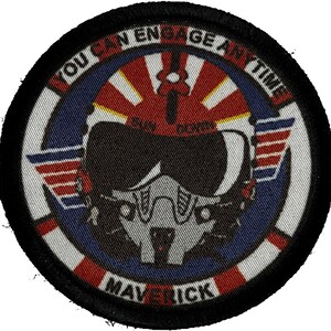 Sundown F14 Tomcat Morale Patch - 3" Circular Hook and Loop image 3
