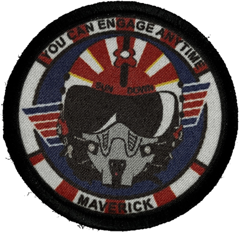 Sundown F14 Tomcat Morale Patch - 3" Circular Hook and Loop image 3