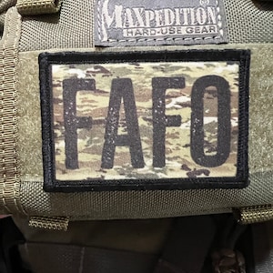 FAFO F-Ck Around and Find Out Morale Patch- Hook and loop Custom Patch 2x3" Made in the USA!