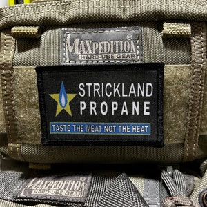 Strickland Propane Morale Patch- Hook and loop Custom Patch 2x3&quot; Made in the USA!