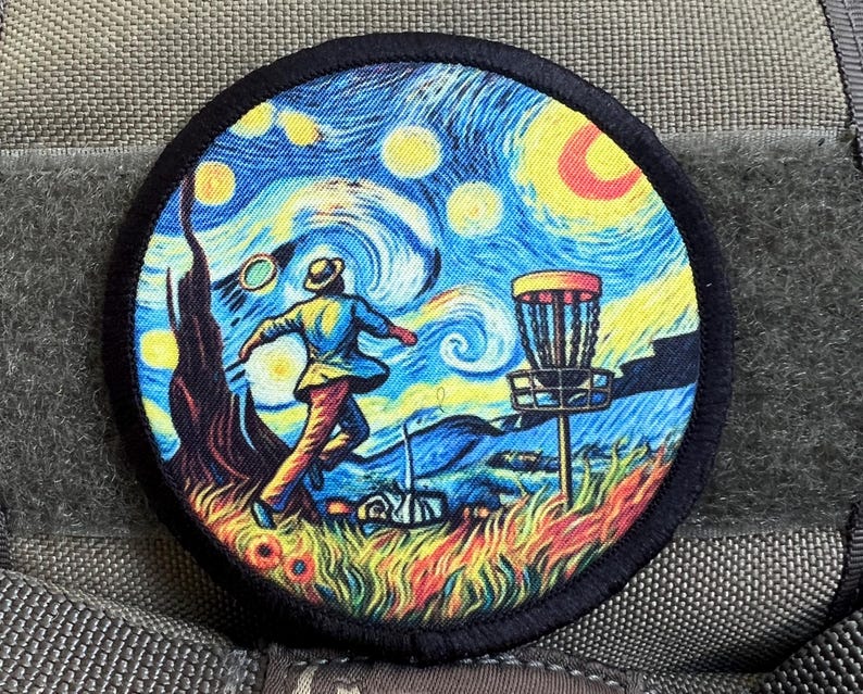 Van Gogh Disc Golf Custom Velcro Morale Patch