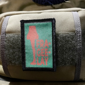 Frageelay Christmas Story Morale Patch- Hook and loop Patch 2x3&quot; Made in the USA!