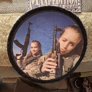 3&quot; Female Ukrainian Soldiers Morale Patch Made in the USA! Free shipping