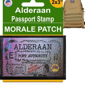 ALDERAAN 5x7cm Klettverschluss Patch 5x7cm Made in the USA!