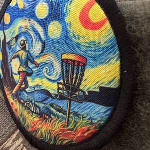 Van Gogh Disc Golf Custom Velcro Morale Patch