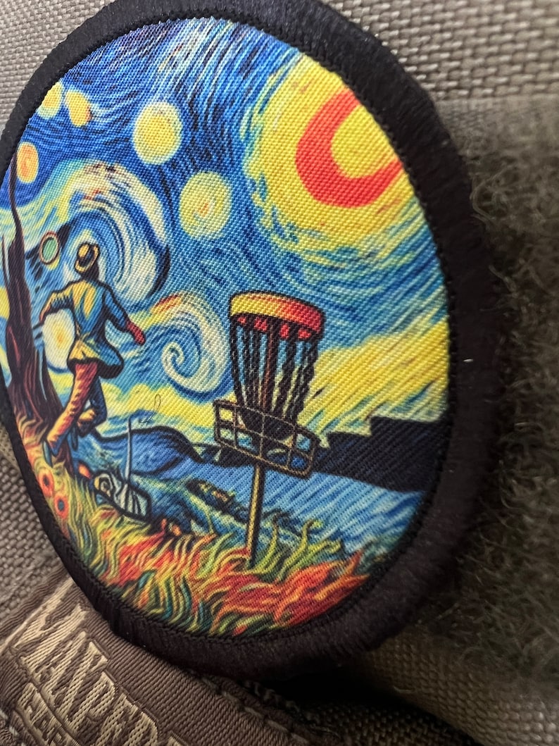 Van Gogh Disc Golf Custom Velcro Morale Patch