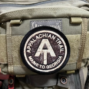 Appalachian Trail Marker Morale Patch- Hook and loop Custom Patch 3" Made in the USA!