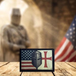 USA:s flagga, korsfararens morallapp | Tempelriddare