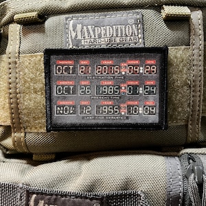 Time Machine Morale Patch- Hook and loop Patch 2x3" Made in the USA!