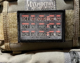 Time Machine Morale Patch- Hook and loop Patch 2x3" Made in the USA!