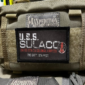 USS Sulaco Colonial Marines Morale Patch- Hook and loop Patch 2x3&quot; Made in the USA!
