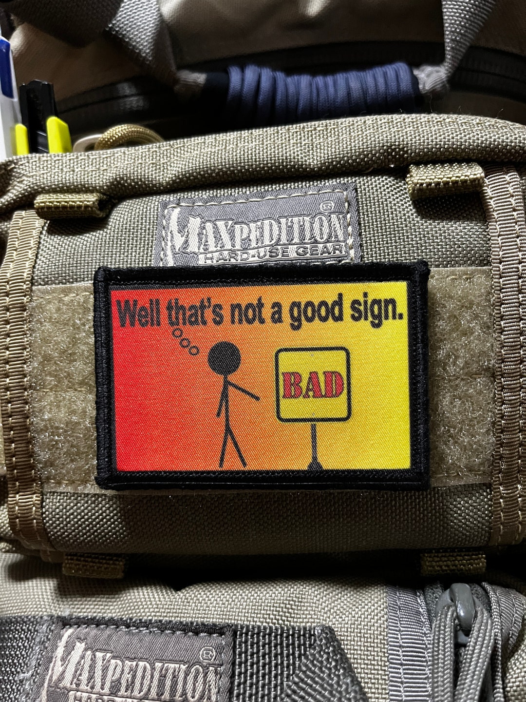 Well That's Not A Good Sign Morale Patch - 2x3 Hook and Loop - Etsy