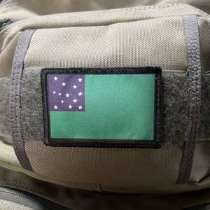 Green Mountain Boys Morale Patch - Crochet et boucle Custom Patch 2x3 &quot; Fabriqué aux États-Unis!