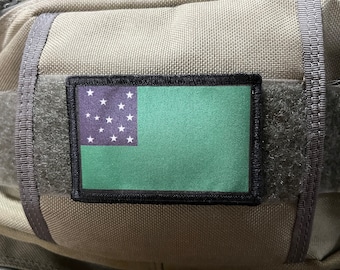 Green Mountain Boys Morale Patch - Crochet et boucle Custom Patch 2x3 " Fabriqué aux États-Unis!