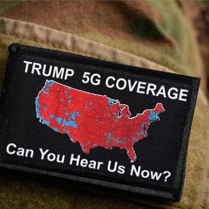 Parche moral Trump 5G: Parche patriótico con gancho y bucle MAGA