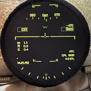 FA-18 Hornet HUD Morale Patch: Hook and Loop, 3&quot; Made in USA