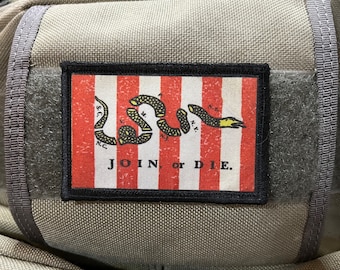 Sons of Liberty 'Join or Die' Morale Patch - 2x3" Hook and Loop