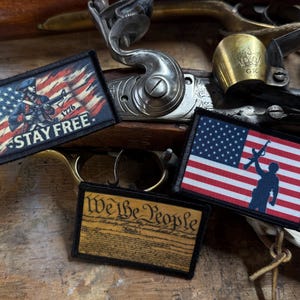 Patrtiotic Tarnmuster Patch Sammlung (3 Amerikanische Klettpatches)