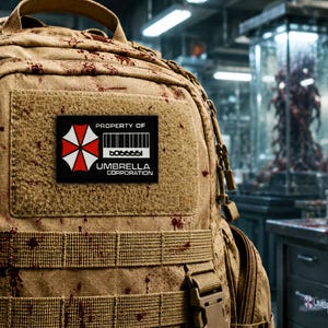 Własność Umbrella Corporation Naszywka morale – naszywka z rzepem 2x3"