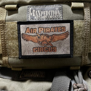 Air Pirate Circus Moral Patch - Patch personalizado de gancho e laço 2x3&quot; Fabricado nos EUA!