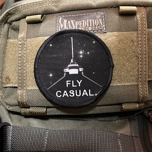 Fly Casual Morale Patch: 3 &quot;Klettverschluss, hergestellt in den USA