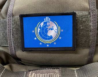 Super Earth Flag Morale Patch- Hook and loop Patch 2x3" Made in the USA!