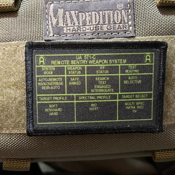 Aliens Colonial Marines Remote Sentry-wapensysteempatch - 2 x 3" met klittenband