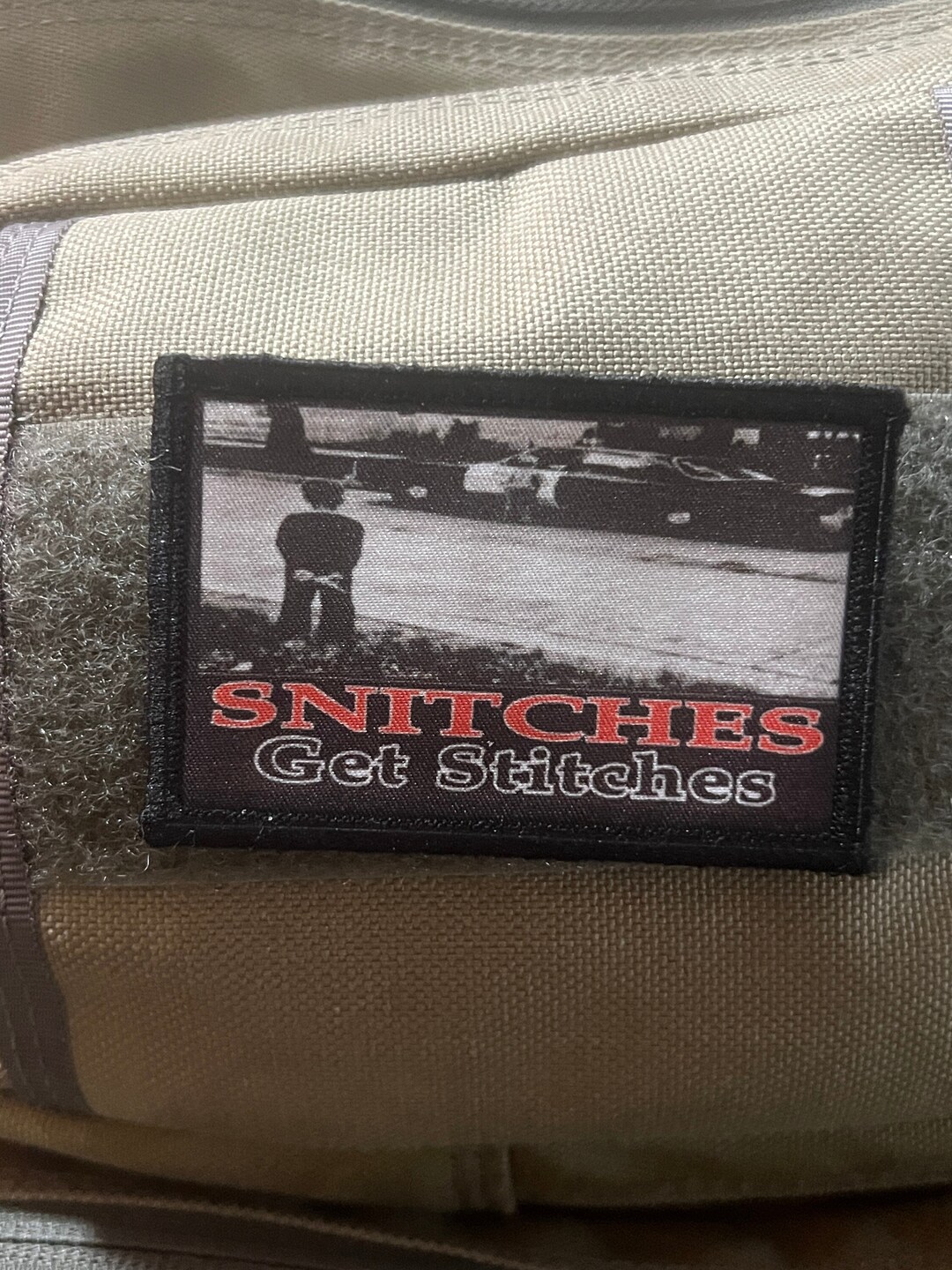 Snitches Get Stitches Morale Patch Hook and Loop Custom Patch Etsy