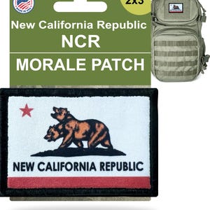 New California Republic NCR Morale Patch | Hook and loop patch. 2x3"