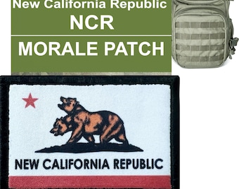 ニューカリフォルニアリパブリック NCR モラルパッチ | フック＆ループパッチ。2x3インチ