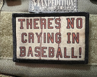 Er wordt niet gehuild in de honkbalwereld! Morale patch "A League of Their Own" - Klittenbandpatch 5x7,5 cm. Gemaakt in de VS!