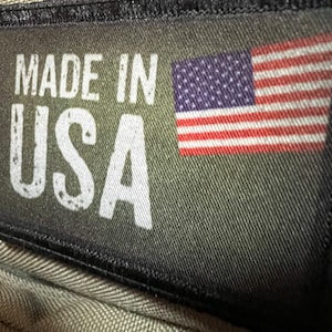 Made in USA Morale Patch: Hook and Loop 2x3&quot;