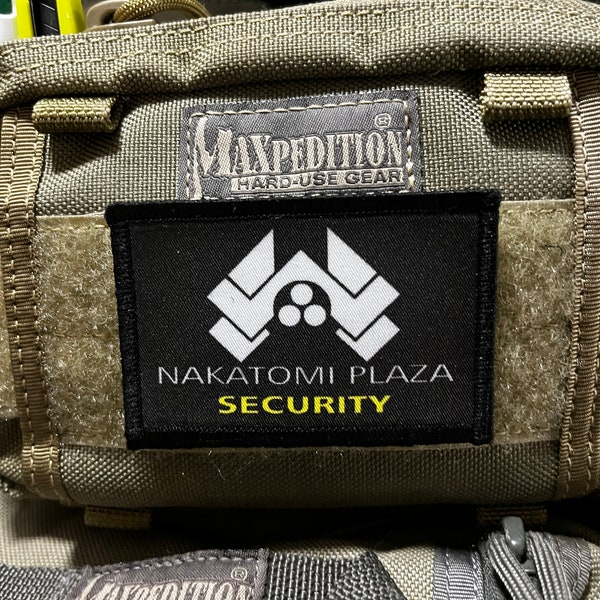 Nakatomi Plaza Security Morale Patch- Hook and loop Custom Patch 2x3" Made in the USA!