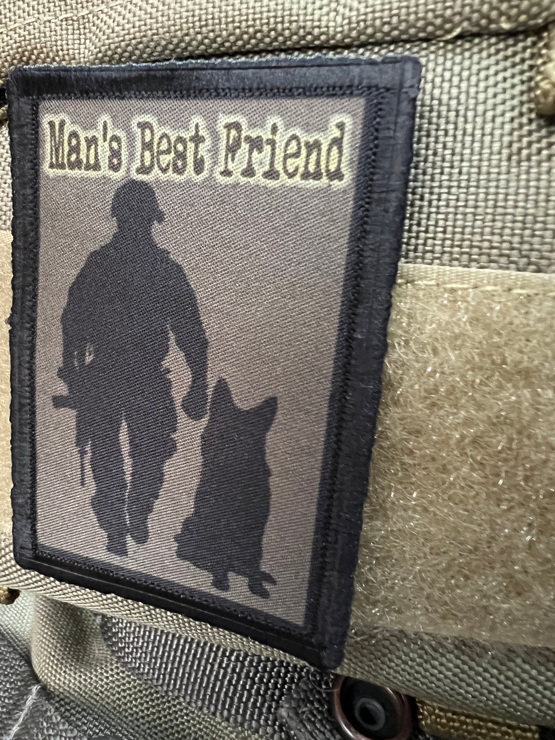 Man's Best Friend Morale Patch: Soldier Service Dog Bond, USA Made - Etsy