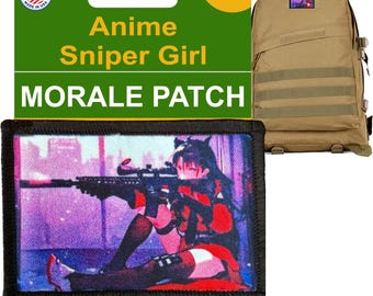 Anime Sniper Girl Morale Patch: Otaku Tactical Gear - Made in USA