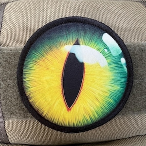 Cat&#39;s Eye  Morale Patch- Hook and loop Patch  Made in the USA!