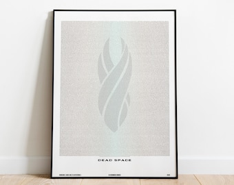 Dead Space Video Game Script Poster - Space Video Game Art, Minimalist Wall Decor, Gamer Gift