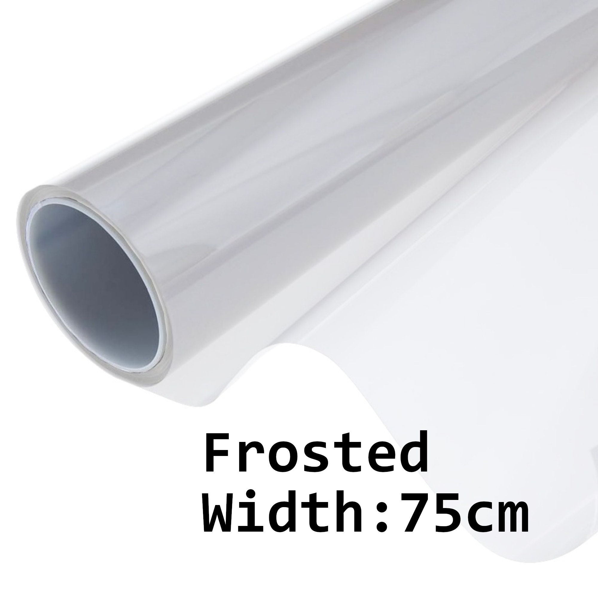 White Matt Window Film, Frosted Decorative Film, Tinting Film, Privacy Protection, "Frosted", width:75cm